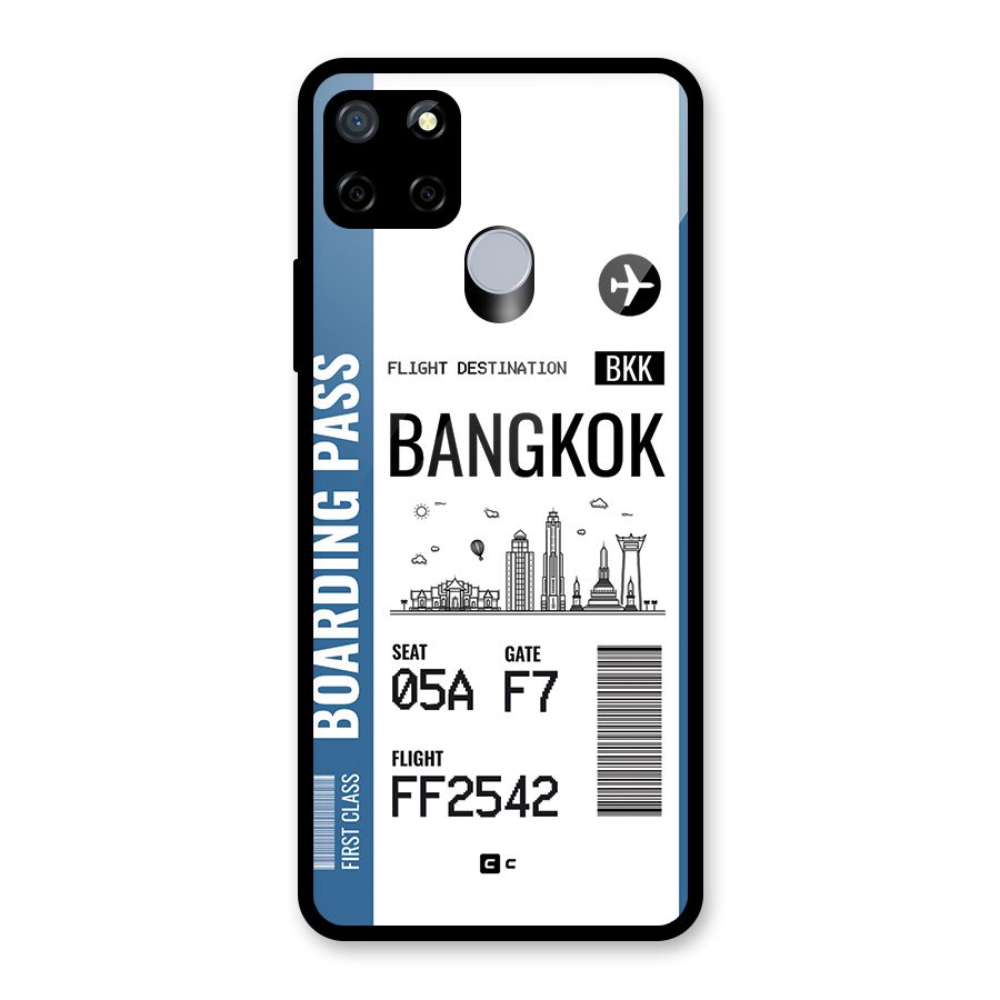 Bangkok Boarding Pass Glass Back Case for Realme C12