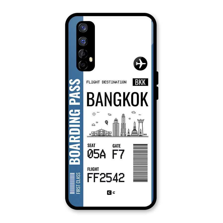 Bangkok Boarding Pass Glass Back Case for Realme Narzo 20 Pro