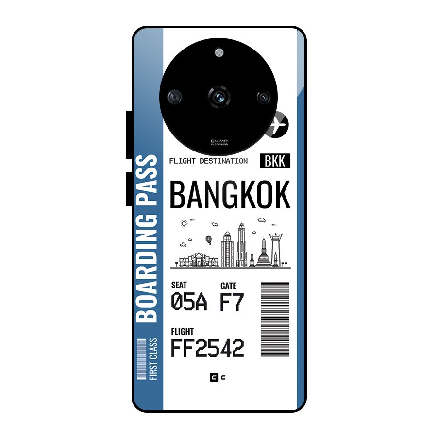 Bangkok Boarding Pass Glass Back Case for Realme Narzo 60 5G