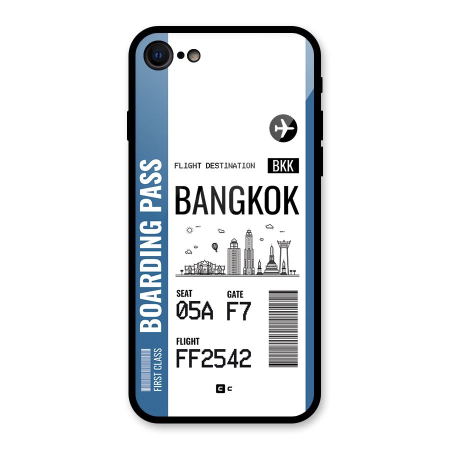 Bangkok Boarding Pass Glass Back Case for iPhone 7