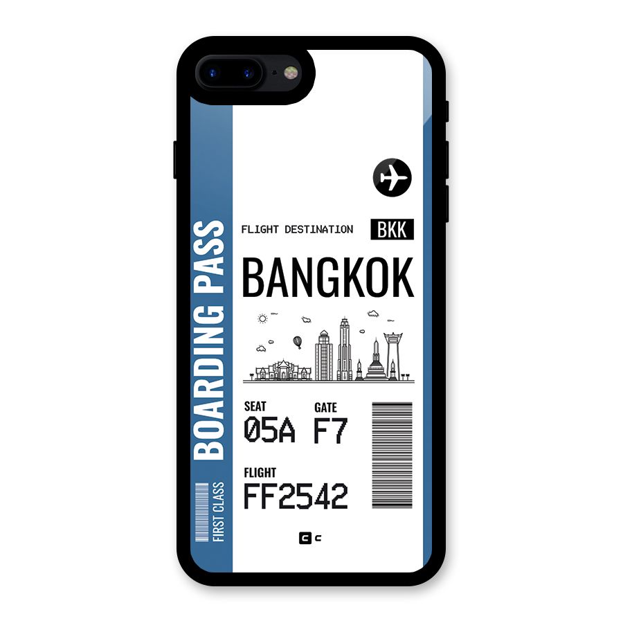 Bangkok Boarding Pass Glass Back Case for iPhone 7 Plus