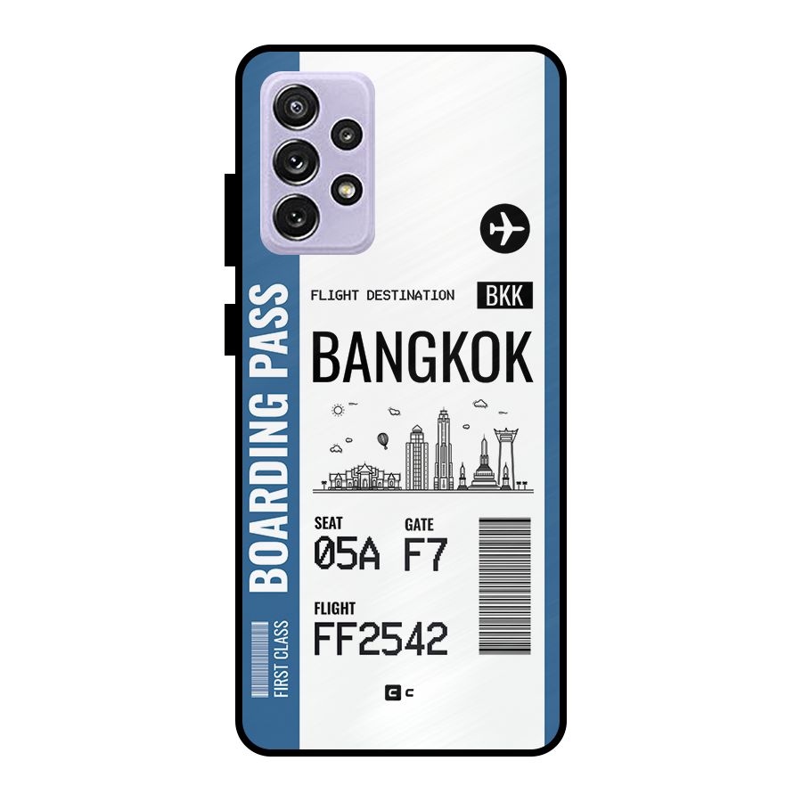 Bangkok Boarding Pass Metal Back Case for Galaxy A72