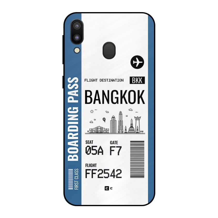 Bangkok Boarding Pass Metal Back Case for Galaxy M20