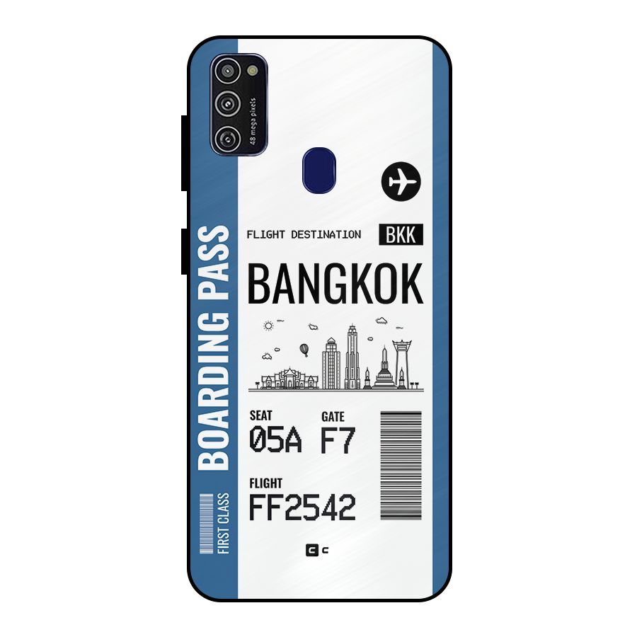 Bangkok Boarding Pass Metal Back Case for Galaxy M30s