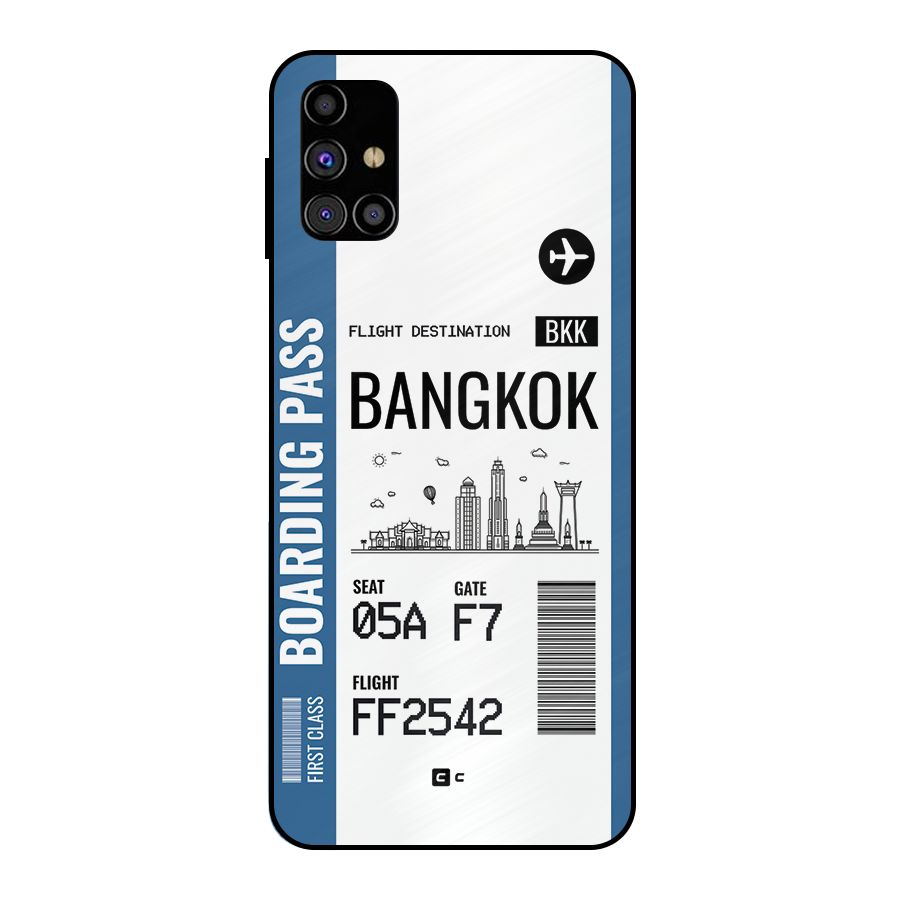 Bangkok Boarding Pass Metal Back Case for Galaxy M31s