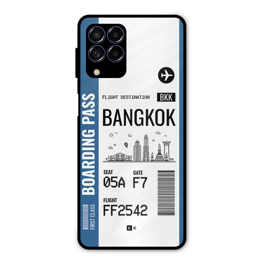 Bangkok Boarding Pass Metal Back Case for Galaxy M53 5G