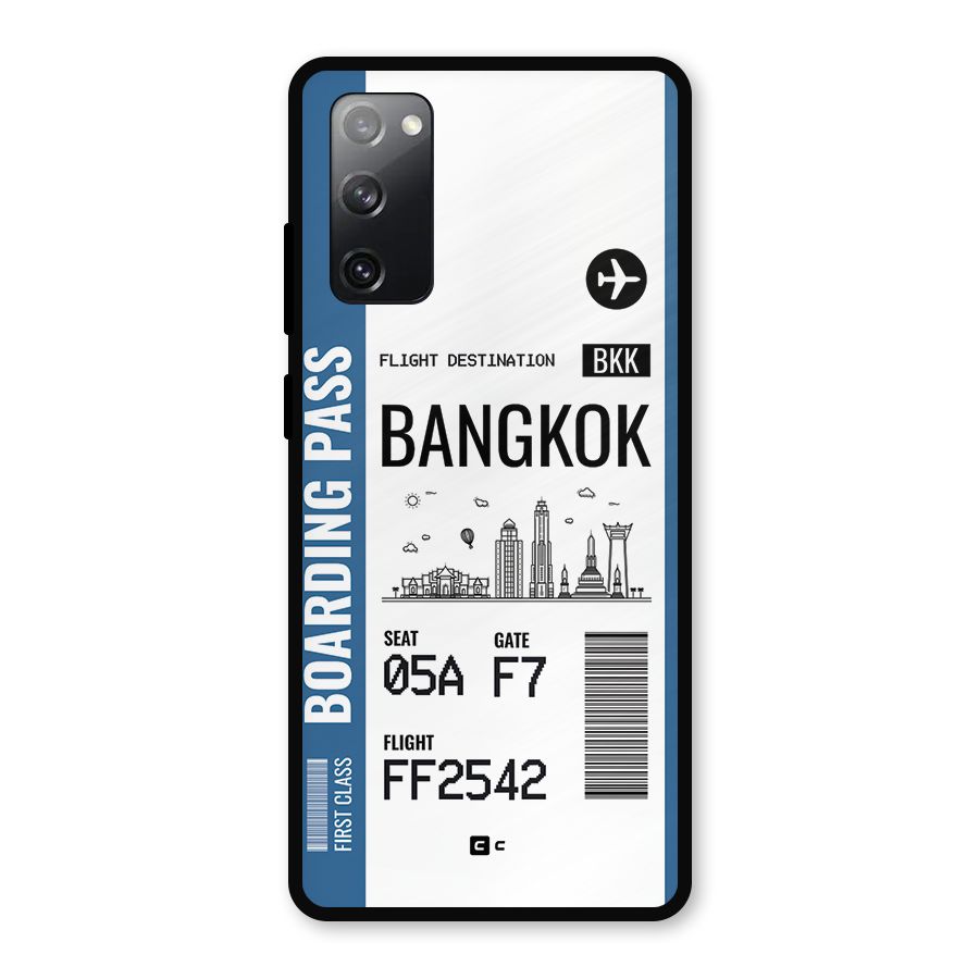 Bangkok Boarding Pass Metal Back Case for Galaxy S20 FE 5G