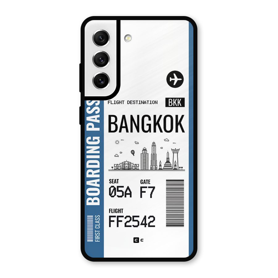 Bangkok Boarding Pass Metal Back Case for Galaxy S21 FE 5G