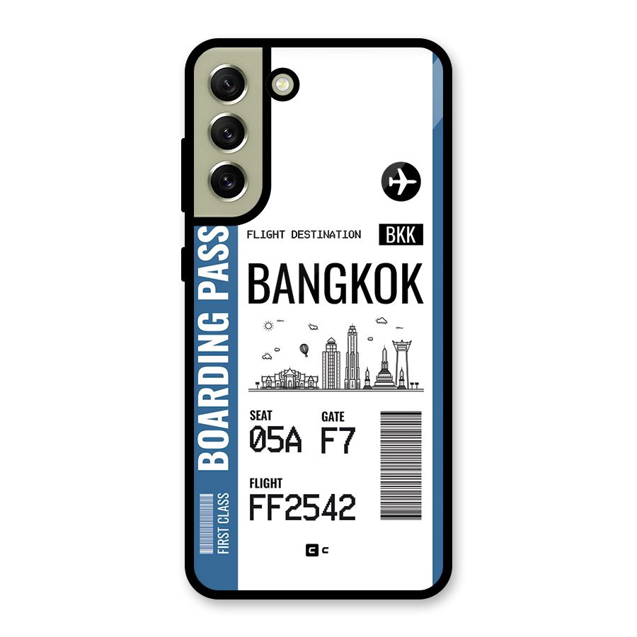 Bangkok Boarding Pass Metal Back Case for Galaxy S21 FE 5G (2023)