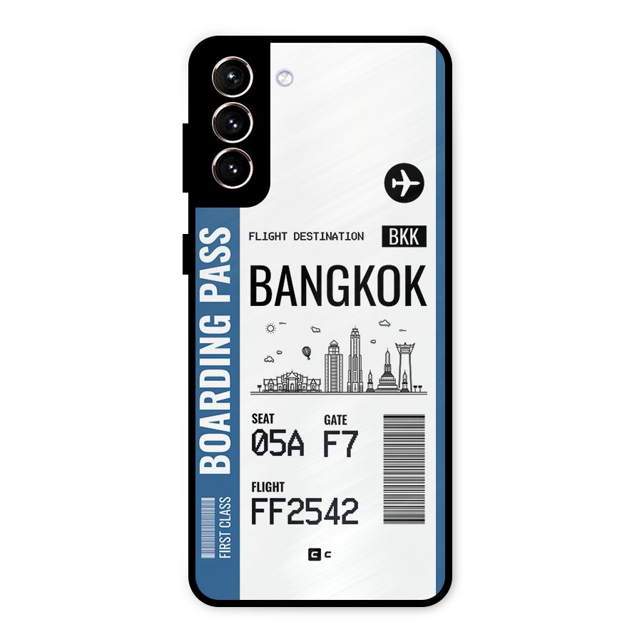 Bangkok Boarding Pass Metal Back Case for Galaxy S21 Plus