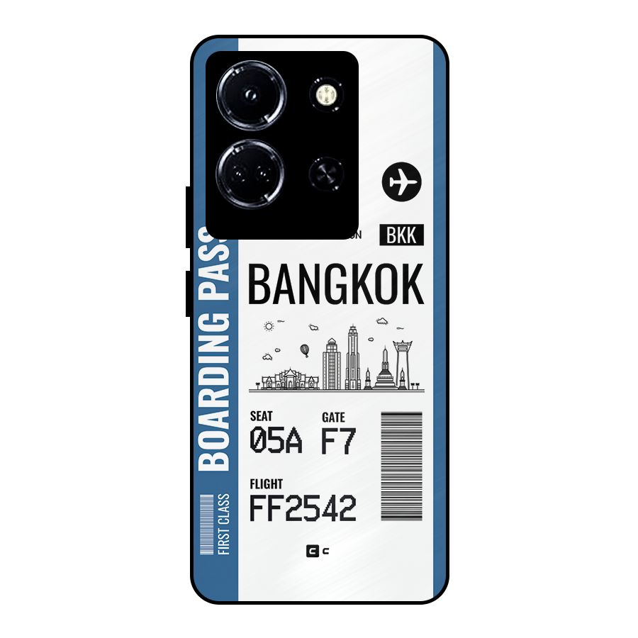 Bangkok Boarding Pass Metal Back Case for Infinix Note 30 5G