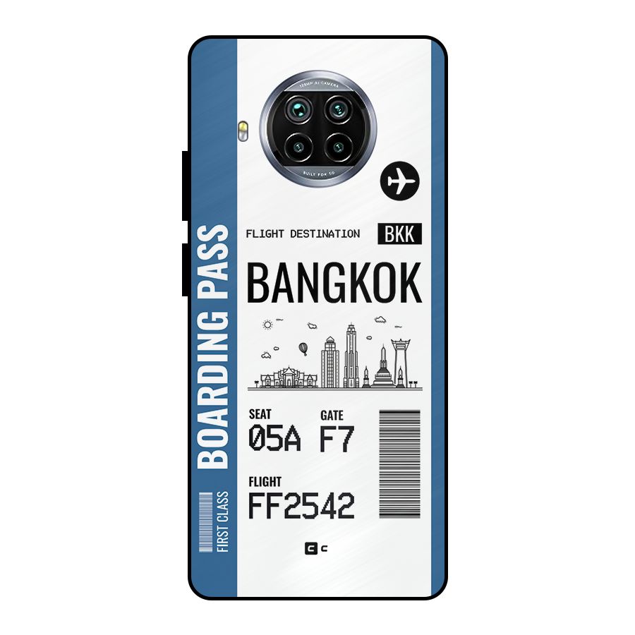 Bangkok Boarding Pass Metal Back Case for Mi 10i