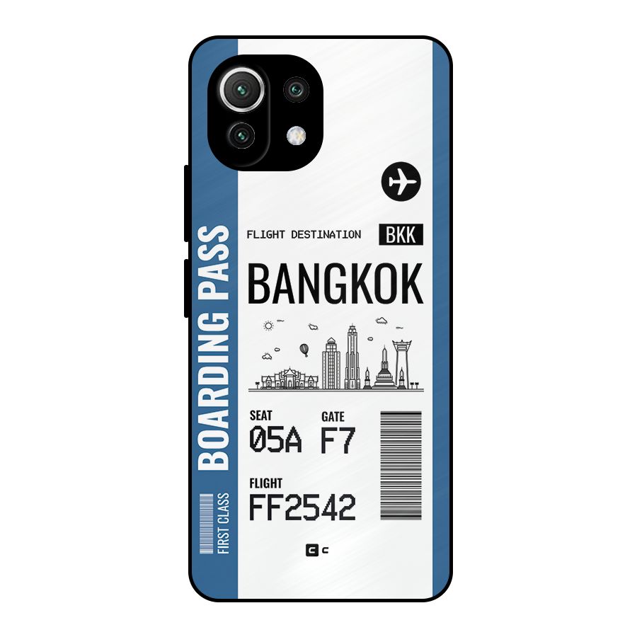 Bangkok Boarding Pass Metal Back Case for Mi 11 Lite