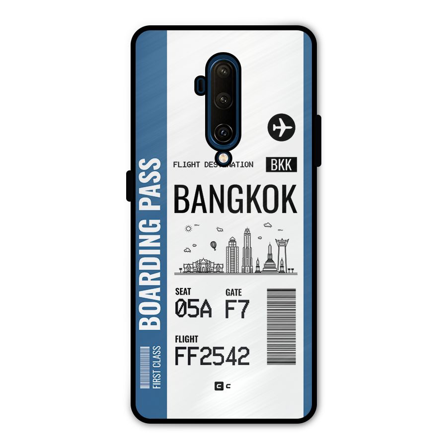 Bangkok Boarding Pass Metal Back Case for OnePlus 7T Pro