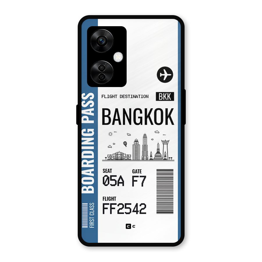 Bangkok Boarding Pass Metal Back Case for OnePlus Nord CE 3 Lite