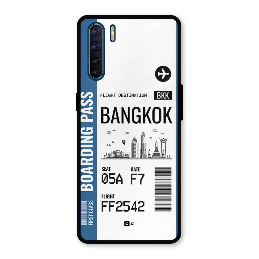 Bangkok Boarding Pass Metal Back Case for Oppo F15