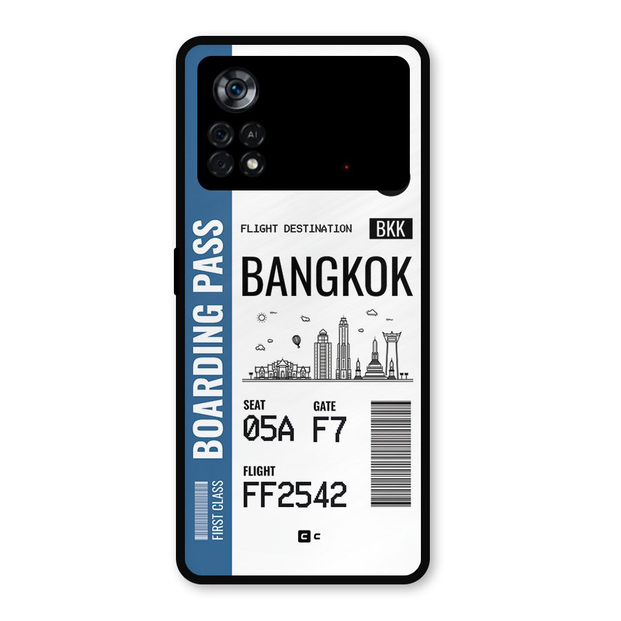 Bangkok Boarding Pass Metal Back Case for Poco X4 Pro 5G