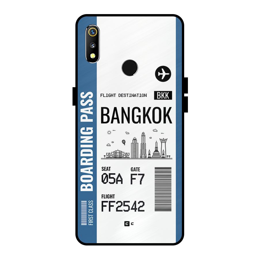 Bangkok Boarding Pass Metal Back Case for Realme 3i