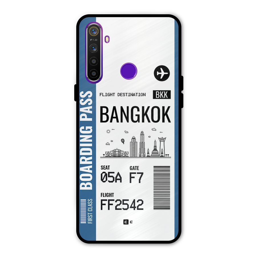 Bangkok Boarding Pass Metal Back Case for Realme 5