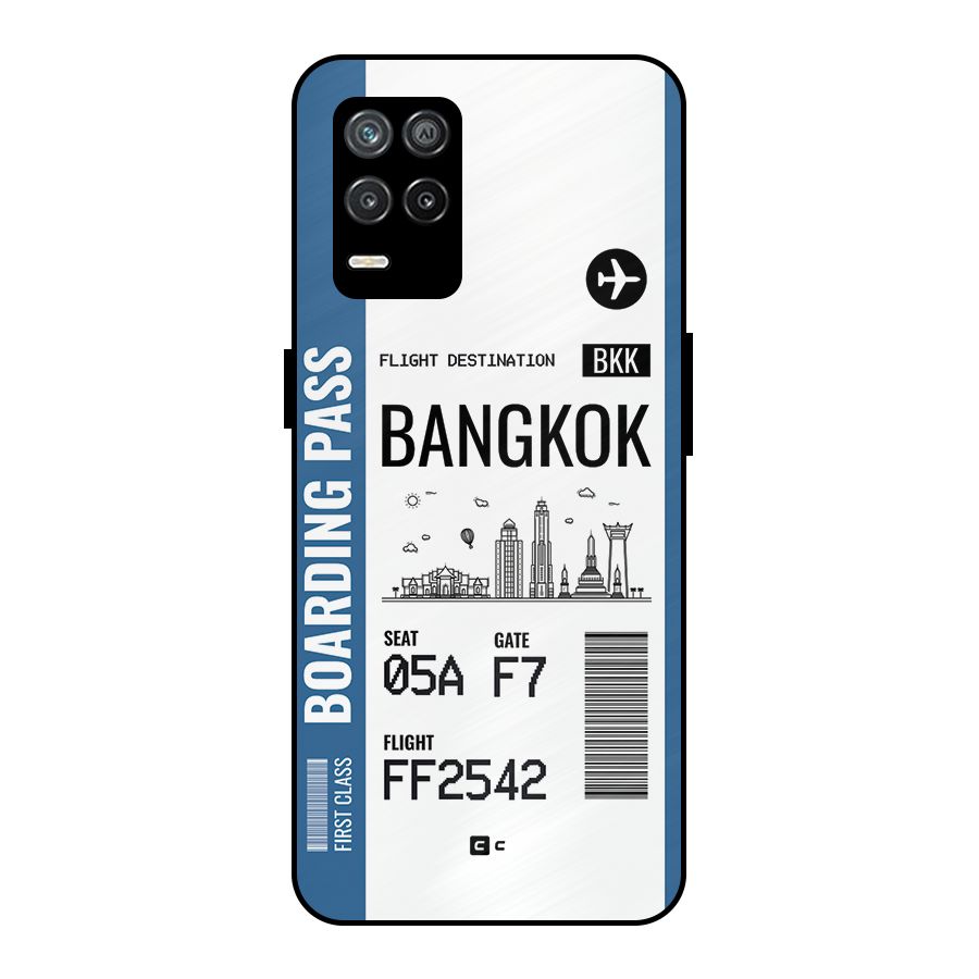 Bangkok Boarding Pass Metal Back Case for Realme 8 5G