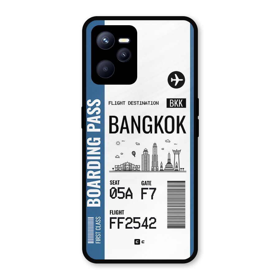 Bangkok Boarding Pass Metal Back Case for Realme C35