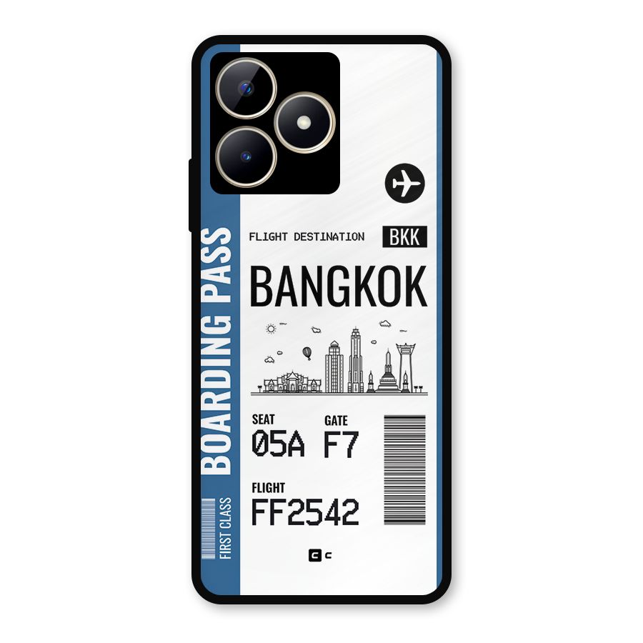 Bangkok Boarding Pass Metal Back Case for Realme C53