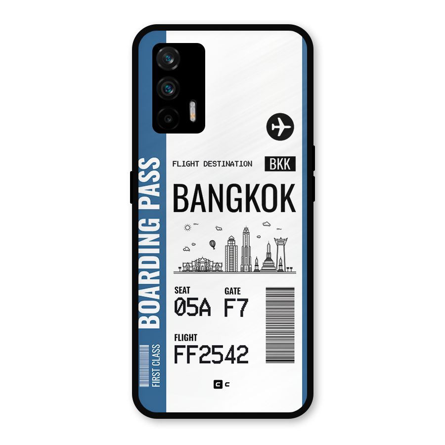 Bangkok Boarding Pass Metal Back Case for Realme GT 5G