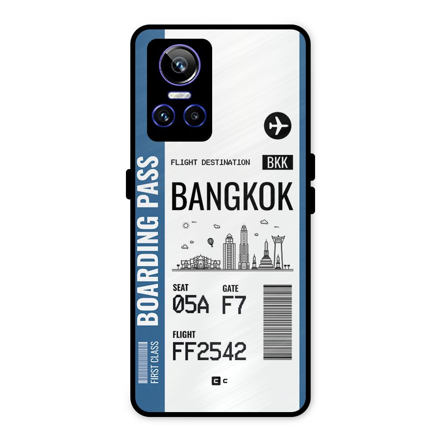 Bangkok Boarding Pass Metal Back Case for Realme GT Neo 3