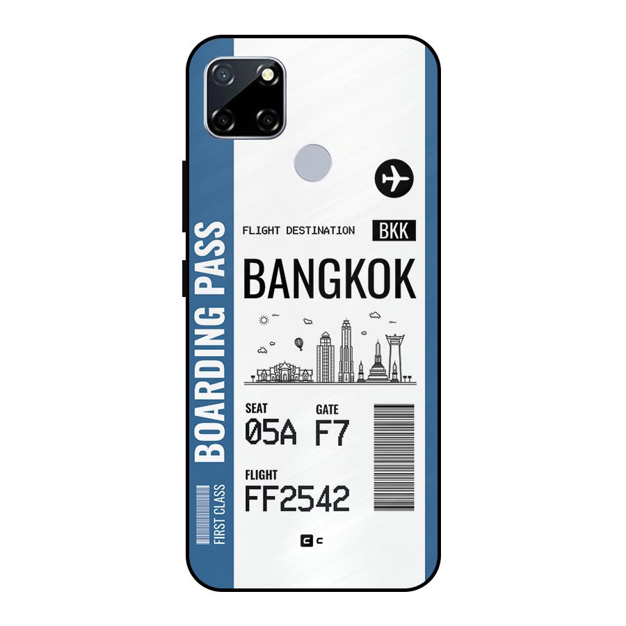 Bangkok Boarding Pass Metal Back Case for Realme Narzo 30A