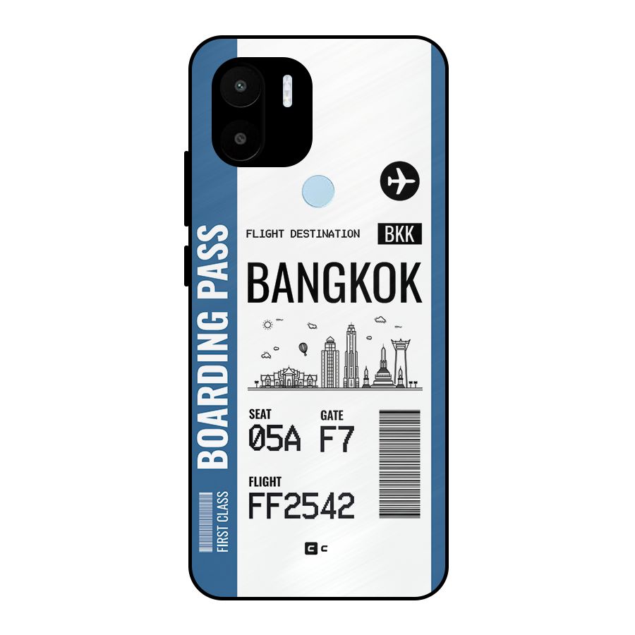 Bangkok Boarding Pass Metal Back Case for Redmi A2 Plus