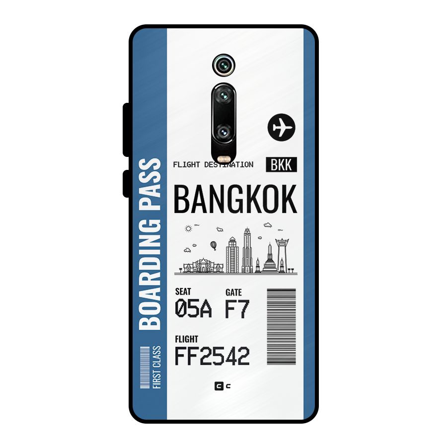 Bangkok Boarding Pass Metal Back Case for Redmi K20
