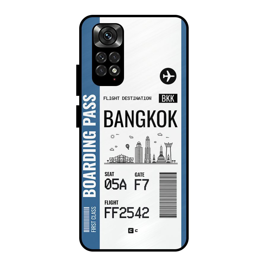 Bangkok Boarding Pass Metal Back Case for Redmi Note 11 Pro Plus 5G