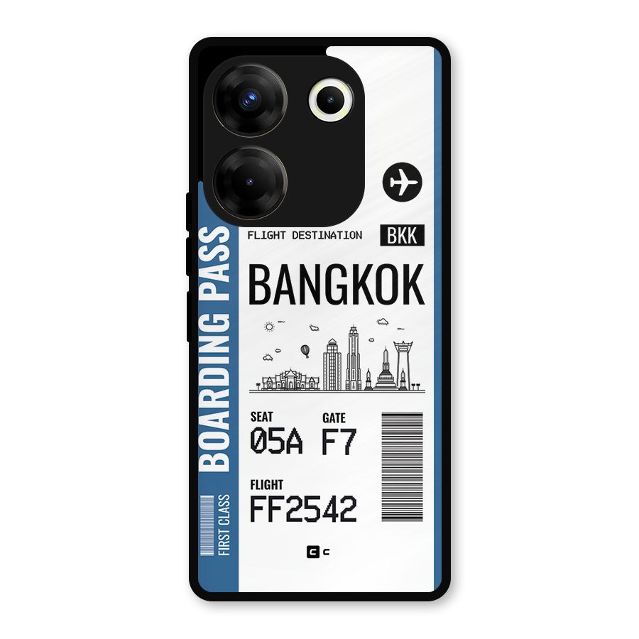 Bangkok Boarding Pass Metal Back Case for Tecno Camon 20