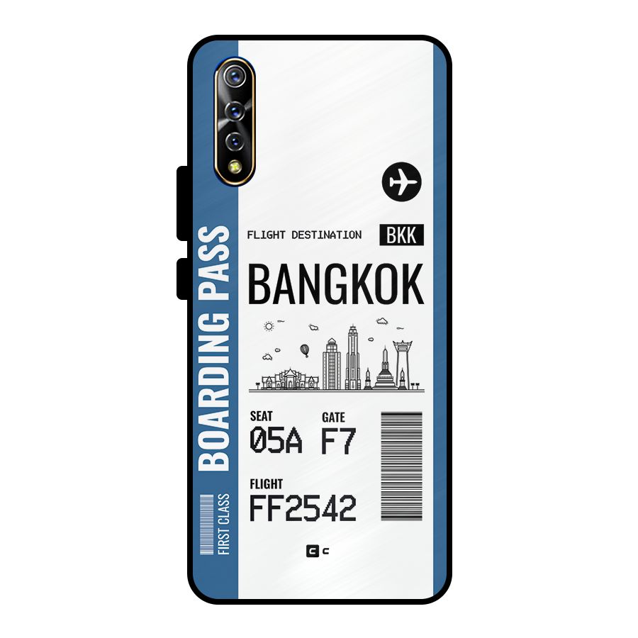 Bangkok Boarding Pass Metal Back Case for Vivo S1