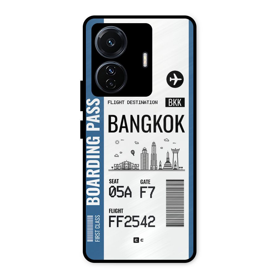 Bangkok Boarding Pass Metal Back Case for Vivo T1 Pro