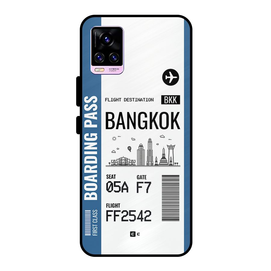 Bangkok Boarding Pass Metal Back Case for Vivo V20 Pro