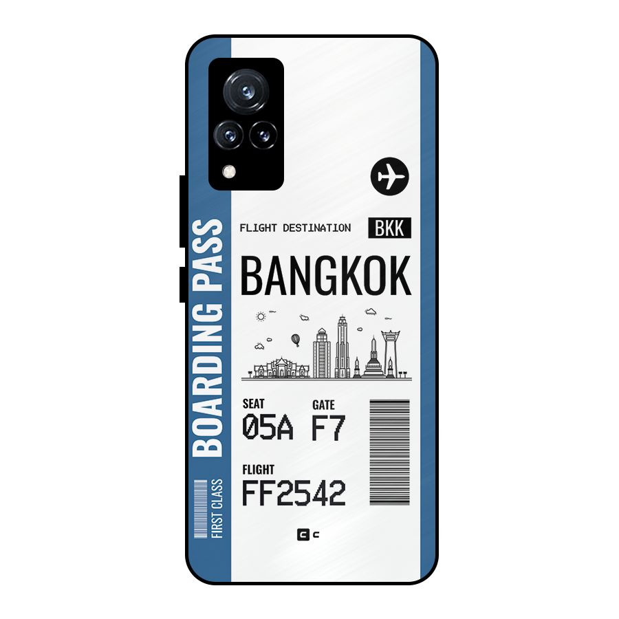 Bangkok Boarding Pass Metal Back Case for Vivo V21 5G