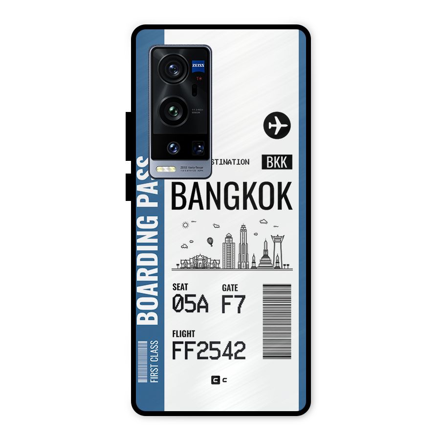 Bangkok Boarding Pass Metal Back Case for Vivo X60 Pro Plus