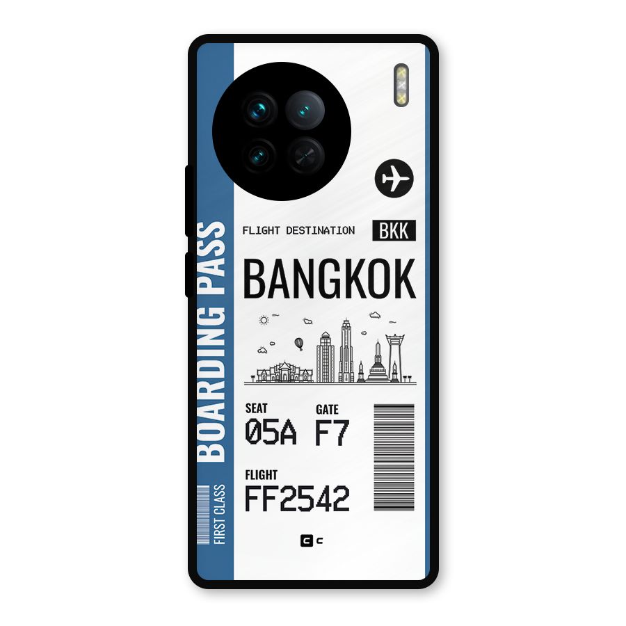 Bangkok Boarding Pass Metal Back Case for Vivo X90