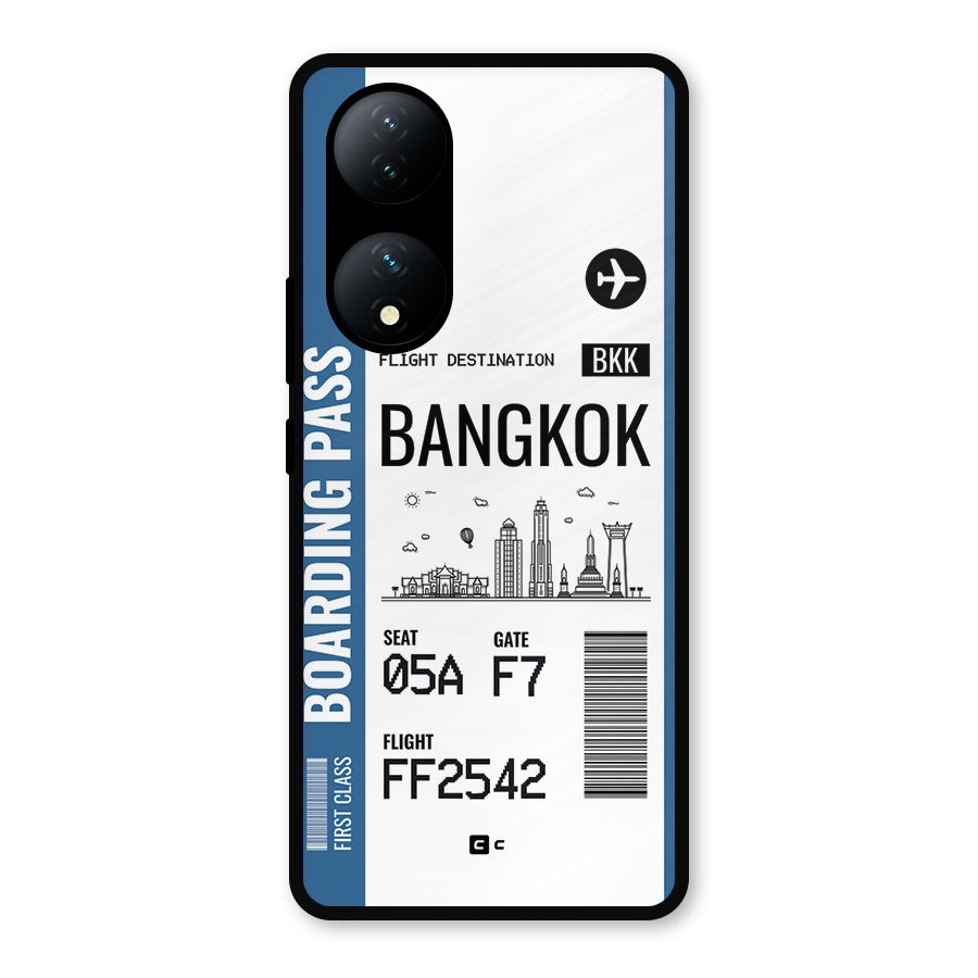 Bangkok Boarding Pass Metal Back Case for Vivo Y100a