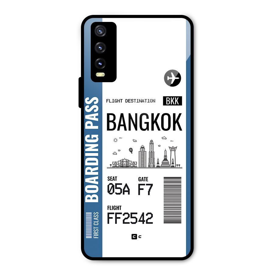 Bangkok Boarding Pass Metal Back Case for Vivo Y20