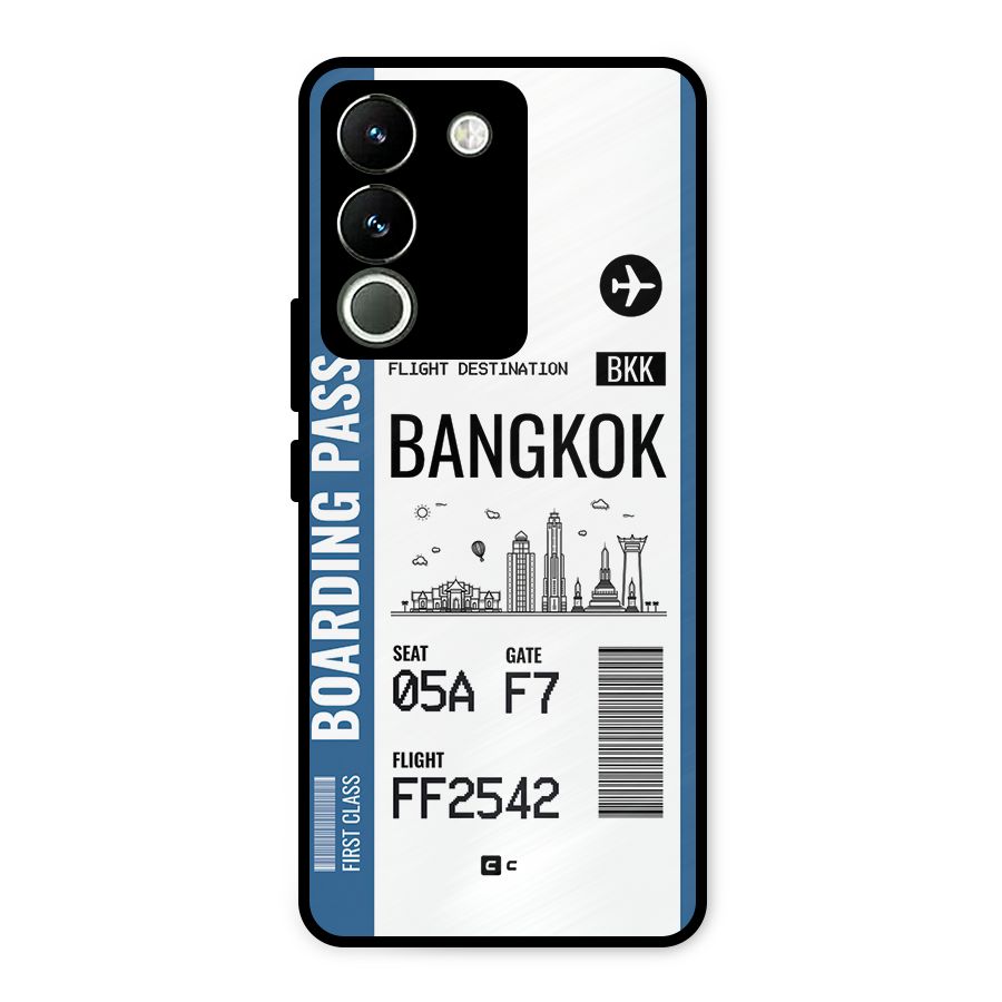 Bangkok Boarding Pass Metal Back Case for Vivo Y200