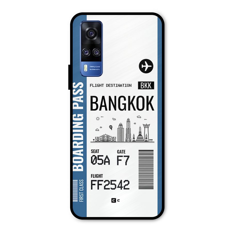 Bangkok Boarding Pass Metal Back Case for Vivo Y51A