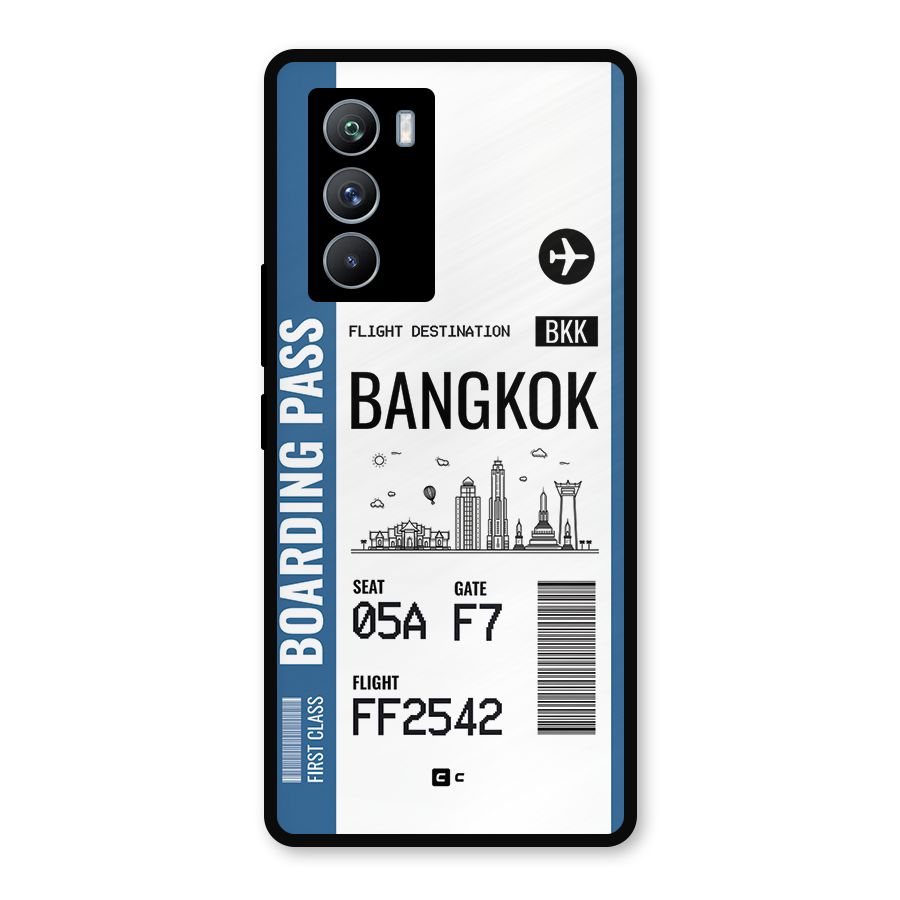 Bangkok Boarding Pass Metal Back Case for iQOO 9 SE