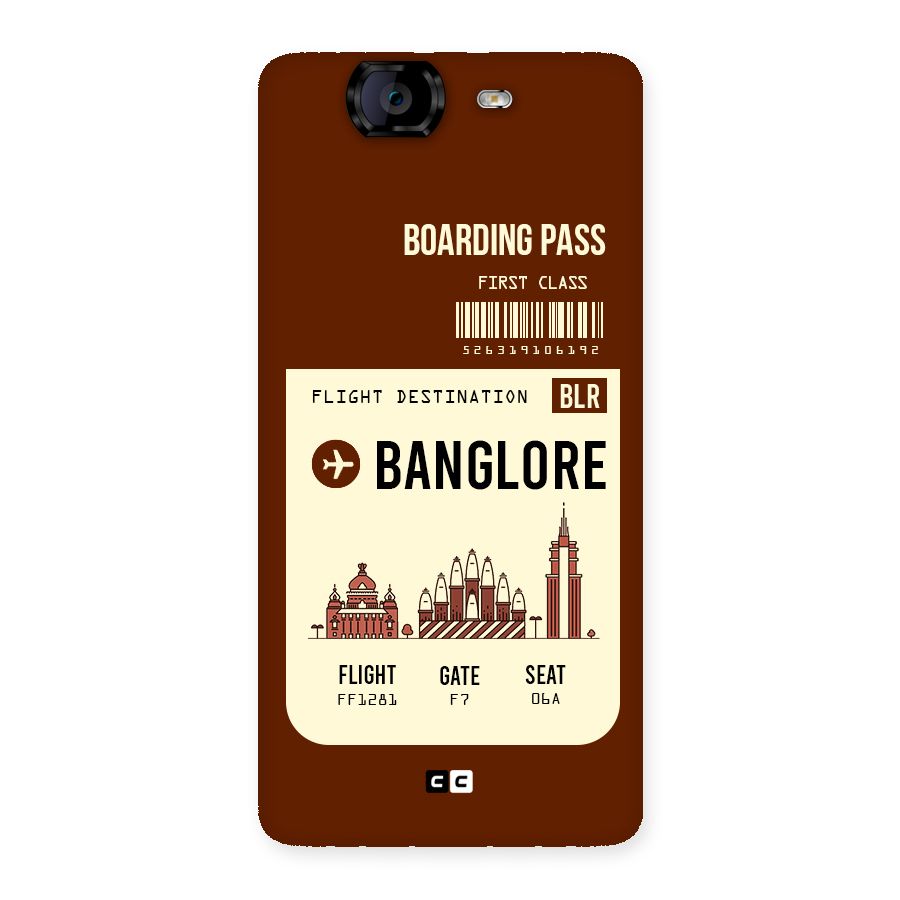 Banglore Boarding Pass Back Case for Canvas Knight A350