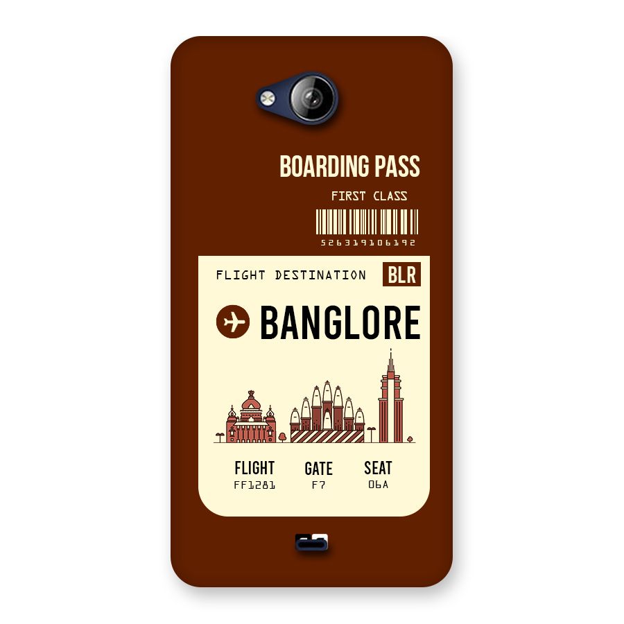 Banglore Boarding Pass Back Case for Canvas Play Q355