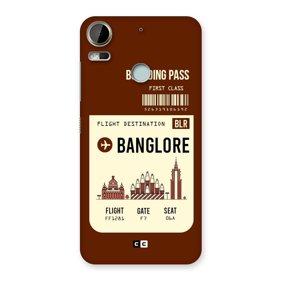 Banglore Boarding Pass Back Case for Desire 10 Pro
