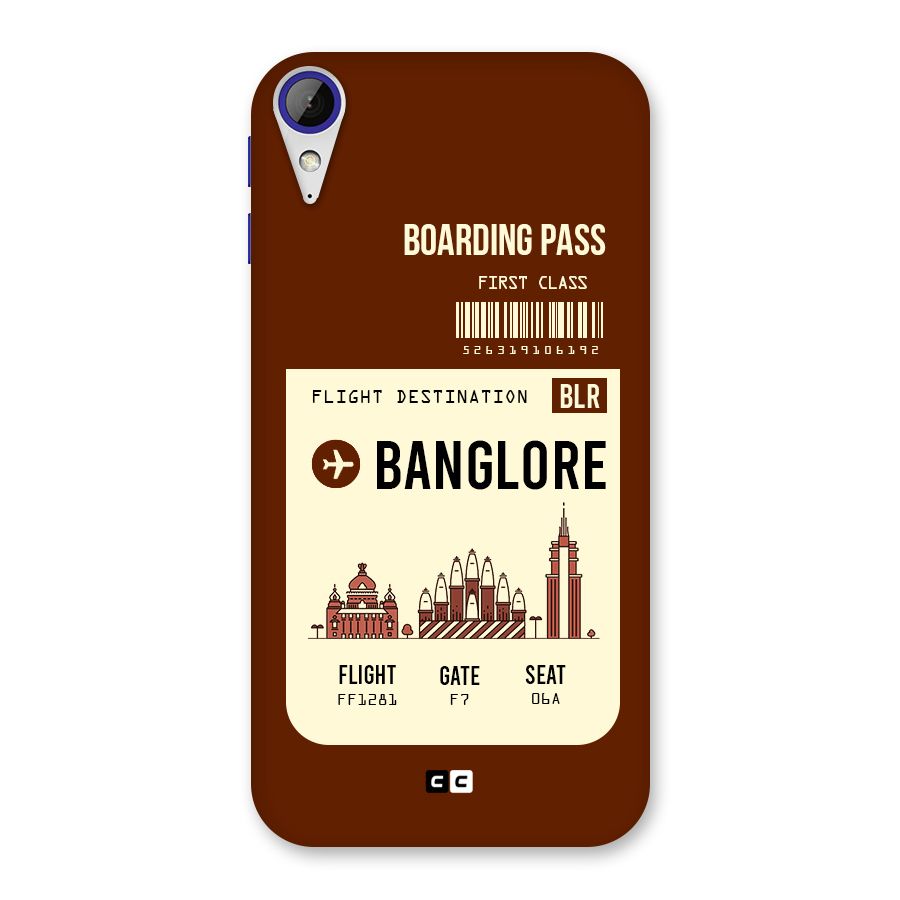 Banglore Boarding Pass Back Case for Desire 830
