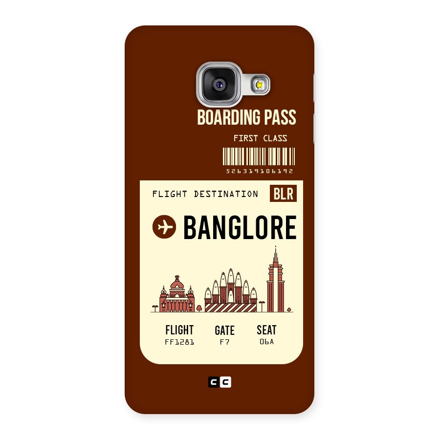 Banglore Boarding Pass Back Case for Galaxy A3 2016