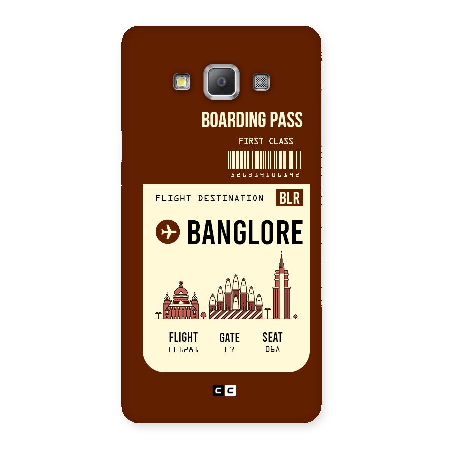 Banglore Boarding Pass Back Case for Galaxy A7